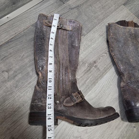 Sendra Distressed Brown Leather Engineer Boots Goodyear Welt Made in Spain - Picture 10 of 13